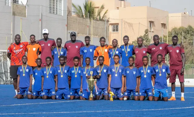 Équipe de Dakar Sacré-Cœur, vainqueure du festival Future Stars League U15