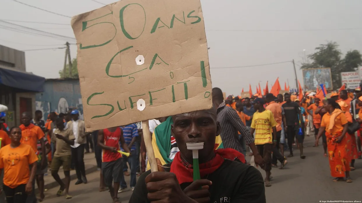 Manifestation contre le pouvoir au Togo en 2017, réprimée par les autorités