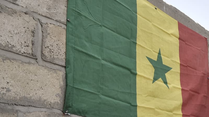 Le drapeau du Sénégal flottant au vent. Photo d'illustration