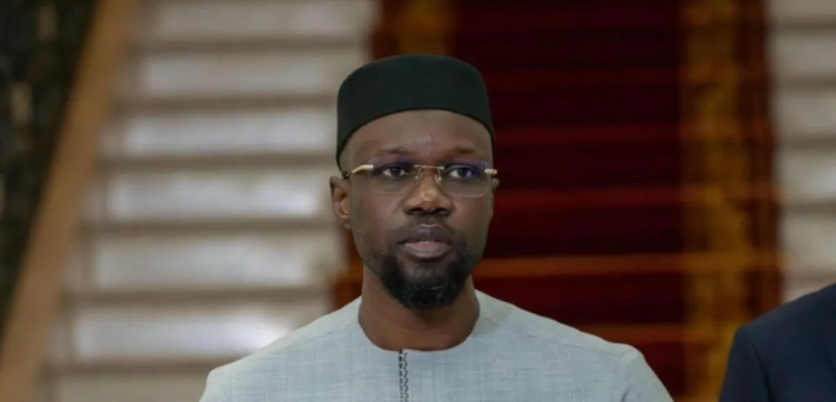 Ousmane Sonko, Premier ministre sénégalais, lors de son discours sur la loi anti-homosexualité