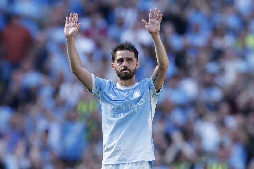 bernardo silva a fait ses adieux à l'etchad stadium dimanche. (j.cairnduff/action images via reuters)