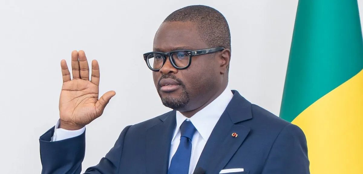 Romuald Wadagni prêtant serment comme président du Bénin