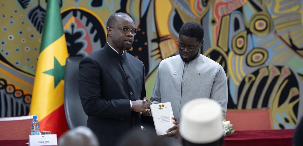 Portrait officiel d'Ousmane Sonko lors de son élection comme président de l'Assemblée nationale sénégalaise