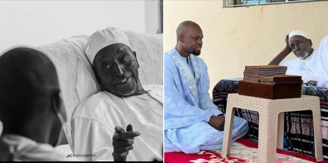 Ousmane Sonko rend hommage à Serigne Cheikh Saliou Mbacké