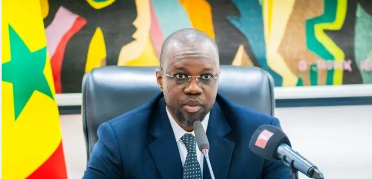 Ousmane Sonko et Bassirou Diomaye Faye lors d'un appel au dialogue politique