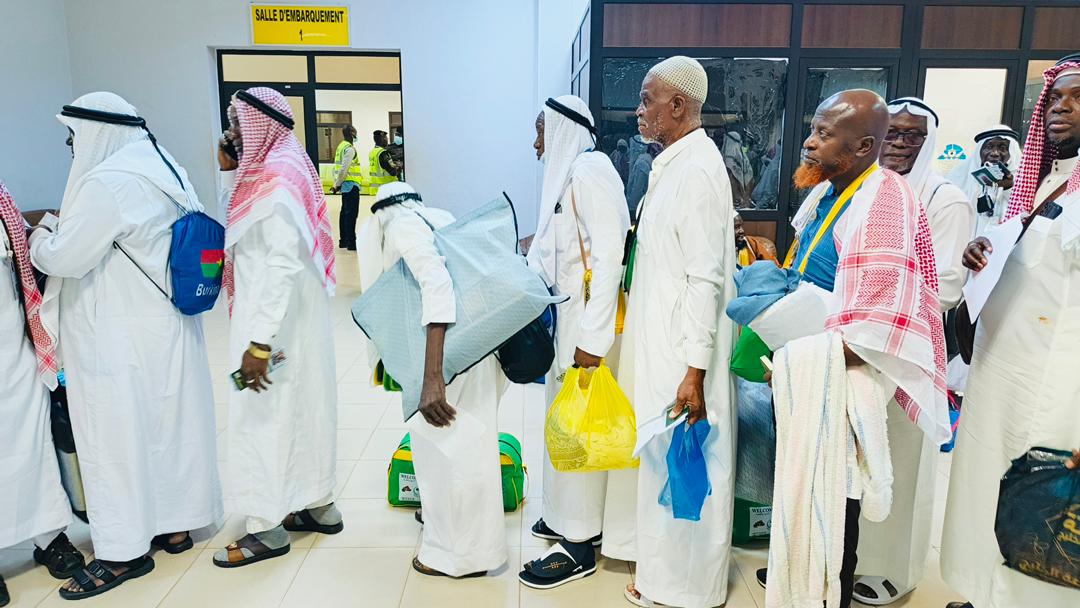Premier vol retour des pèlerins du Hadj 2026 à Ouagadougou