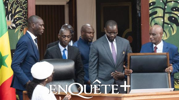 Ousmane Sonko devant l'Assemblée nationale