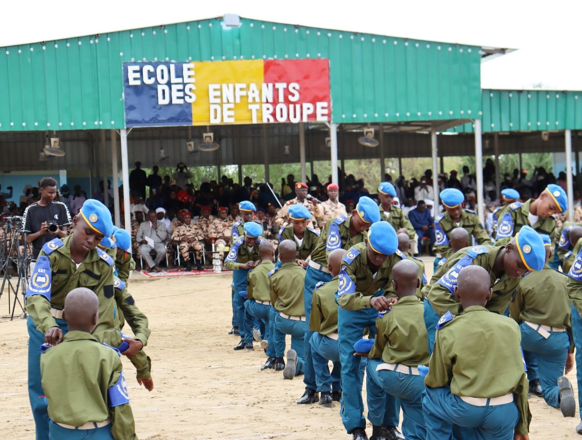 Cérémonie d'intronisation de la 6e promotion des Enfants de Troupe du GEMIA à N'Djamena
