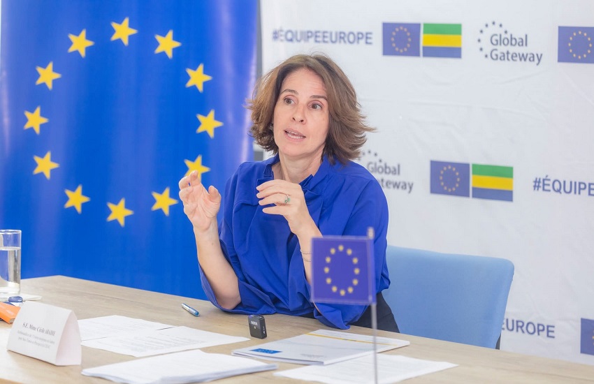 Photo de Cécile Abadie, ambassadrice de l'Union européenne au Gabon