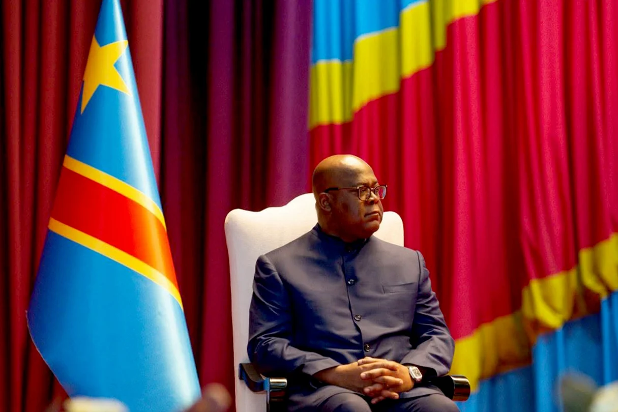 Félix Tshisekedi, lors d'une séance de travail à Kinshasa, le 28 octobre 2025.