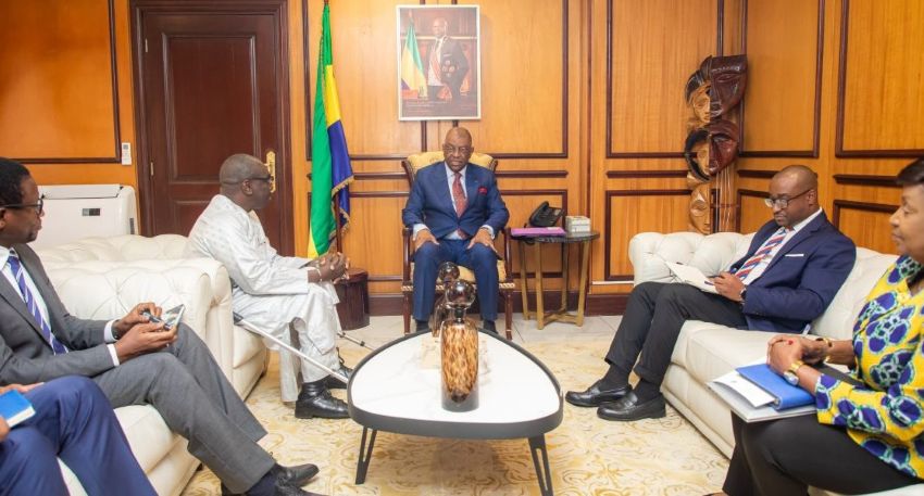 Rencontre entre le Vice-président gabonais et le représentant de la BAD