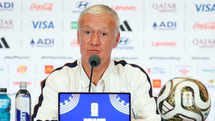 Didier Deschamps en conférence de presse avant la petite finale France-Angleterre