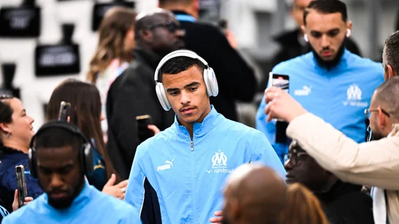 Mason Greenwood en maillot de l'OM