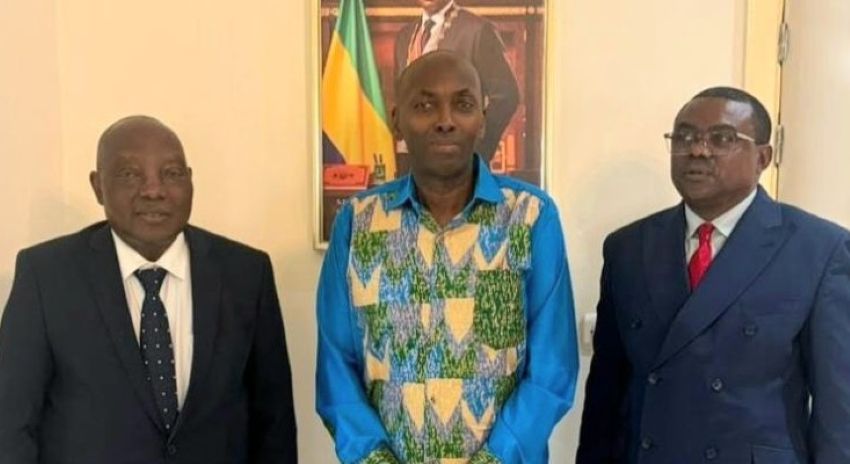 Délégation du GABAC avec Augustin Emane à Libreville