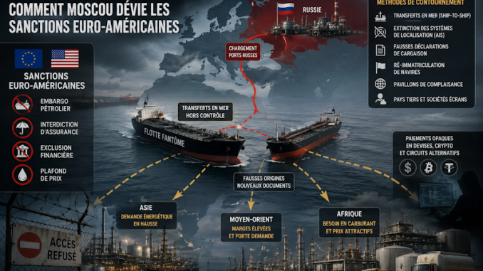 Navire transportant du carburant russe