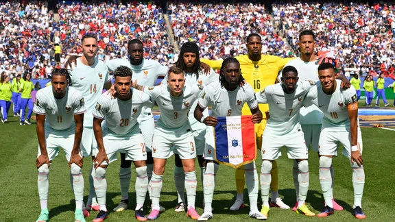Manu Koné avec l'équipe de France
