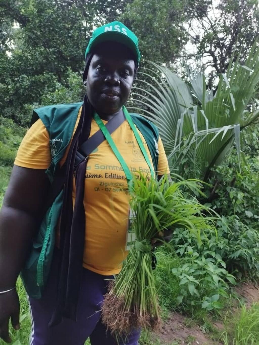 Mariama Sonko dans sa ferme de Niaguis près de Ziguinchor