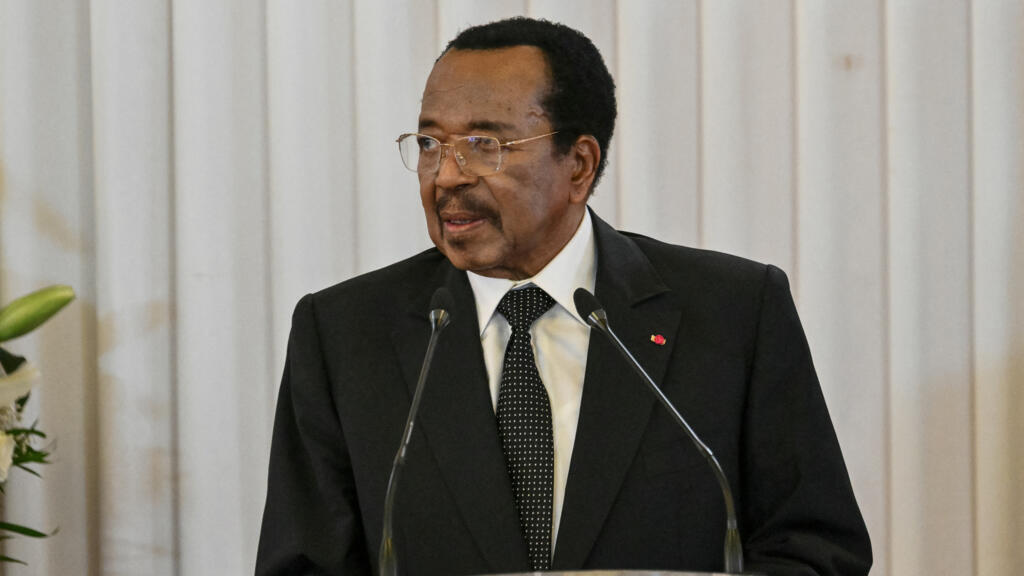 Le président camerounais Paul Biya prononçant un discours lors d'un événement officiel à Yaoundé en avril 2026