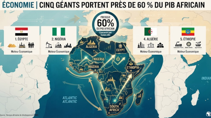 Répartition du PIB en Afrique