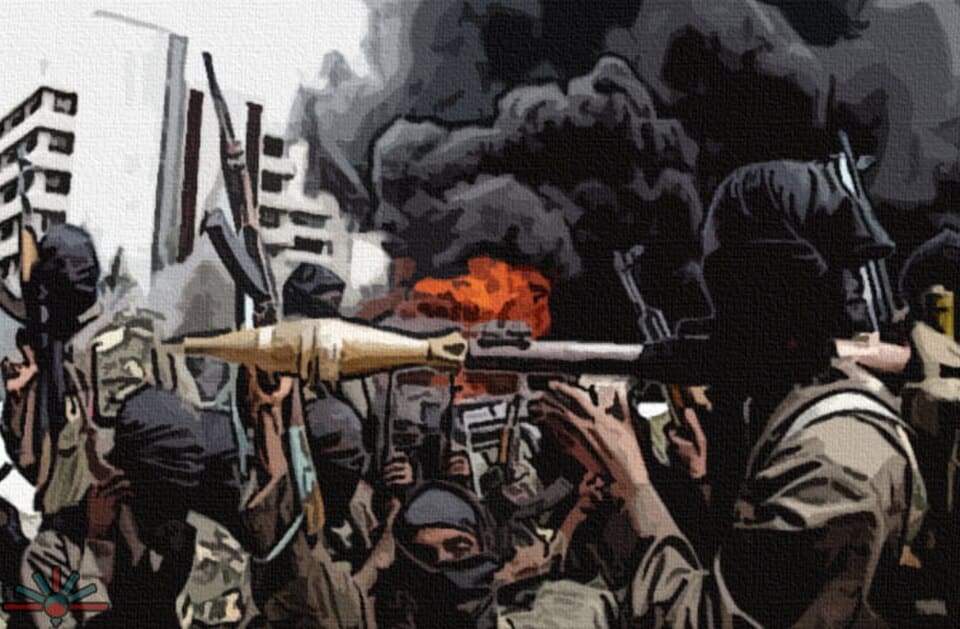 Illustration montrant des outils d'intelligence artificielle utilisés par des groupes terroristes