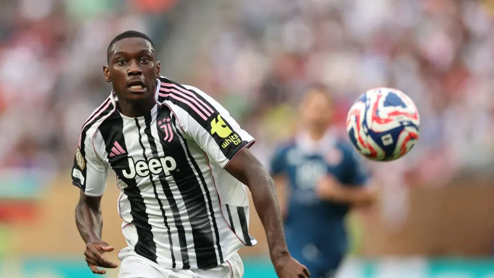 Randal Kolo Muani en action avec la Juventus