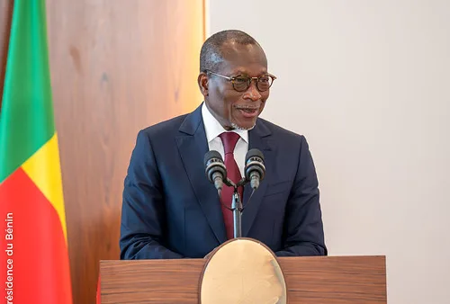 Portrait officiel de Patrice Talon, nouveau président du Sénat béninois