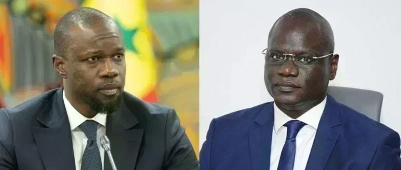 Portrait d'Ousmane Sonko et Abdourahmane Diouf devant une commission d'enquête