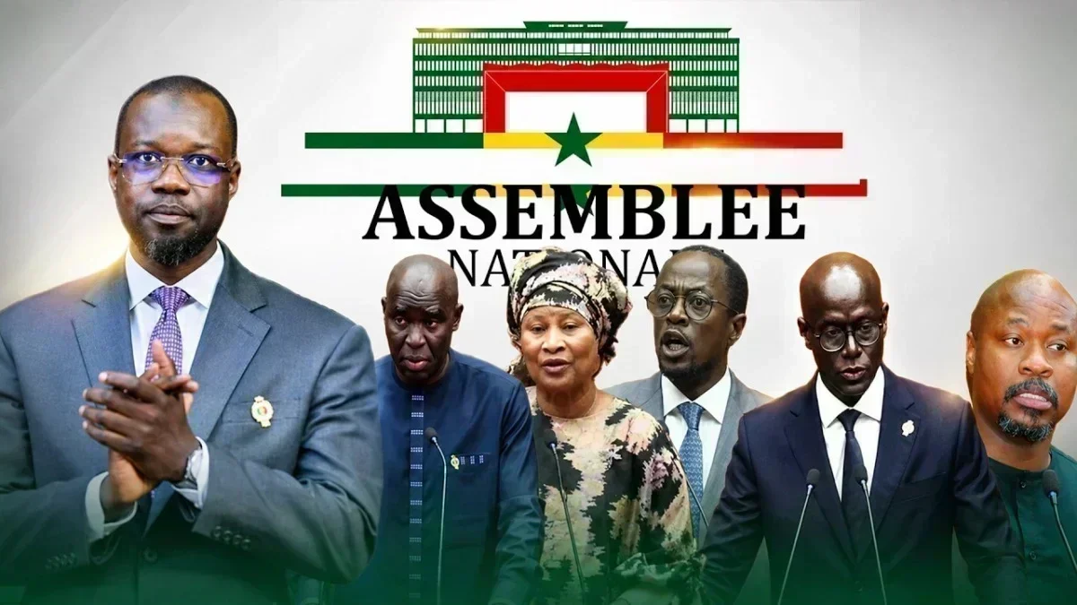 Sonko lance des enquêtes à l’Assemblée nationale Ousmane Sonko s’exprime à la tribune de l’Assemblée nationale lors d’une session extraordinaire