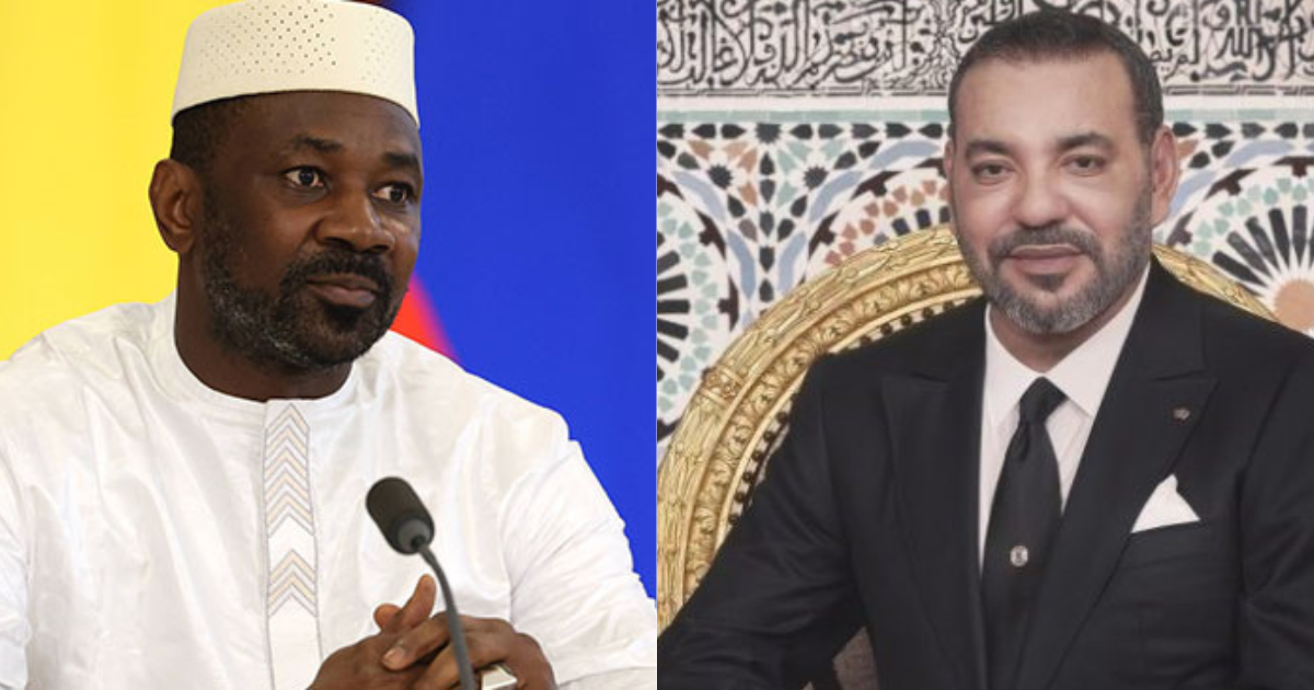 Mohammed VI et Assimi Goïta lors d'une rencontre Maroc Mali